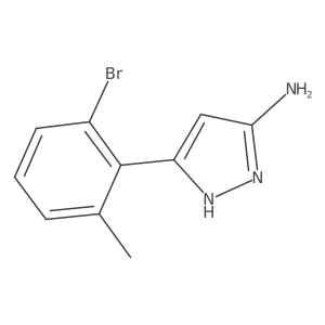 3-(2-bromo-6-methylphenyl)-1H-pyrazol-5-amine结构式