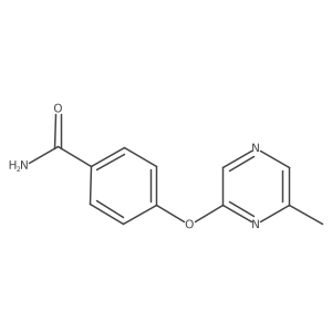 4-(6-Methylpyrazin-2-yloxy)benzamide结构式