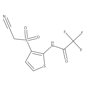 N-[3-[(Cyanomethyl)sulfonyl]-2-thienyl]-2,2,2-trifluoroacetamide Structure