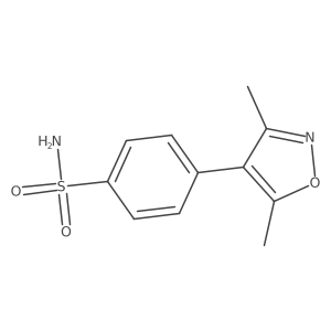 4-(3,5-Dimethyl-4-isoxazolyl)benzenesulfonamide Structure
