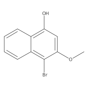 4-Bromo-3-methoxynaphthalen-1-ol结构式