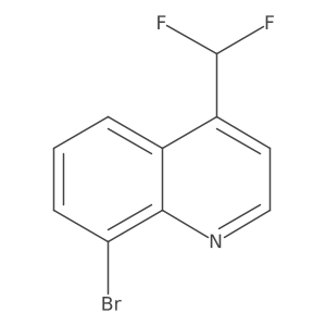 8-Bromo-4-(difluoromethyl)quinoline Structure