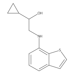 2-[(1-Benzothiophen-7-yl)amino]-1-cyclopropylethan-1-ol结构式