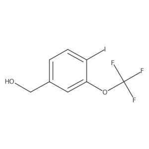 (4-Iodo-3-(trifluoromethoxy)phenyl)methanol Structure
