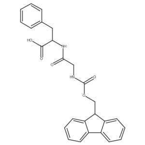 (2R)-2-[2-({[(9H-fluoren-9-yl)methoxy]carbonyl}amino)acetamido]-3-phenylpropanoic acid Structure