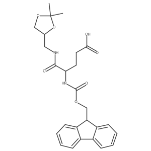 4-{[(2,2-dimethyl-1,3-dioxolan-4-yl)methyl]carbamoyl}-4-({[(9H-fluoren-9-yl)methoxy]carbonyl}amino)butanoic acid Structure