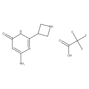 6-Amino-2-(azetidin-3-yl)pyrimidin-4(3H)-one 2,2,2-trifluoroacetate Structure