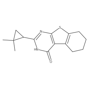 5-(2,2-Dimethylcyclopropyl)-8-thia-4,6-diazatricyclo[7.4.0.0,2,7]trideca-1(9),2(7),5-trien-3-one Structure