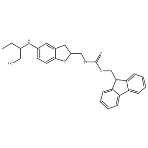 9H-fluoren-9-ylmethyl N-({5-[(1-hydroxybutan-2-yl)amino]-2,3-dihydro-1-benzofuran-2-yl}methyl)carbamate Structure