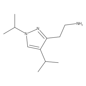 2-[1,4-bis(propan-2-yl)-1H-pyrazol-3-yl]ethan-1-amine Structure