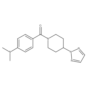 (4-(2H-1,2,3-triazol-2-yl)piperidin-1-yl)(4-(dimethylamino)phenyl)methanone Structure