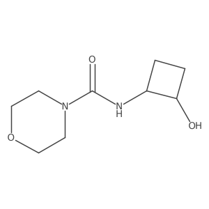 N-(2-hydroxycyclobutyl)morpholine-4-carboxamide结构式