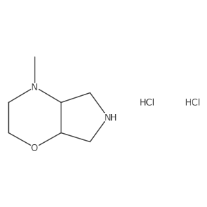 rac-(4aS,7aS)-4-methyloctahydropyrrolo[3,4-b][1,4]oxazine dihydrochloride结构式