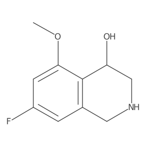 7-Fluoro-1,2,3,4-tetrahydro-5-methoxy-4-isoquinolinol Structure