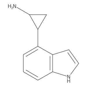 rac-(1R,2S)-2-(1H-indol-4-yl)cyclopropan-1-amine Structure