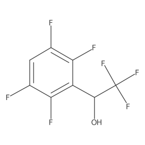 (1S)-2,2,2-trifluoro-1-(2,3,5,6-tetrafluorophenyl)ethan-1-ol结构式