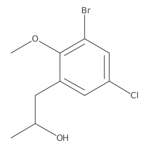 (2S)-1-(3-bromo-5-chloro-2-methoxy-phenyl)propan-2-ol Structure