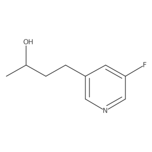 (2S)-4-(5-fluoropyridin-3-yl)butan-2-ol结构式