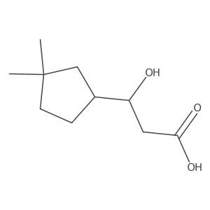 (3S)-3-(3,3-dimethylcyclopentyl)-3-hydroxypropanoic acid Structure