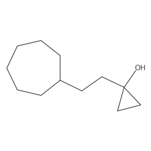 1-(2-Cycloheptylethyl)cyclopropan-1-ol结构式