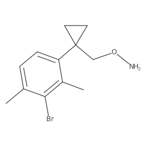 O-{[1-(3-bromo-2,4-dimethylphenyl)cyclopropyl]methyl}hydroxylamine结构式