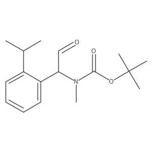 tert-butyl N-methyl-N-{2-oxo-1-[2-(propan-2-yl)phenyl]ethyl}carbamate Structure