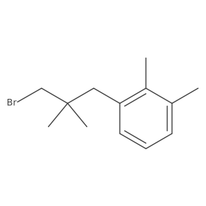 1-(3-Bromo-2,2-dimethylpropyl)-2,3-dimethylbenzene结构式