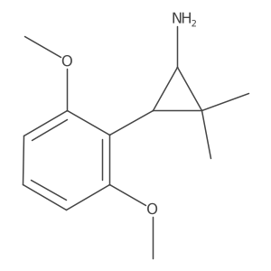 3-(2,6-Dimethoxyphenyl)-2,2-dimethylcyclopropan-1-amine结构式