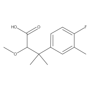 3-(4-Fluoro-3-methylphenyl)-2-methoxy-3-methylbutanoic acid Structure