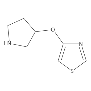 4-(Pyrrolidin-3-yloxy)-1,3-thiazole Structure