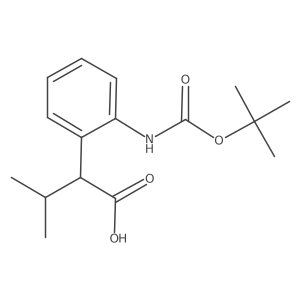 2-(2-{[(Tert-butoxy)carbonyl]amino}phenyl)-3-methylbutanoic acid Structure
