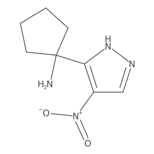 1-(4-nitro-1H-pyrazol-3-yl)cyclopentan-1-amine Structure