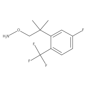 O-{2-[5-fluoro-2-(trifluoromethyl)phenyl]-2-methylpropyl}hydroxylamine Structure