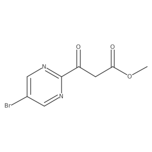 Methyl 3-(5-bromopyrimidin-2-yl)-3-oxopropanoate Structure