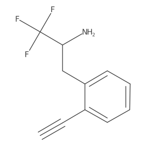 3-(2-Ethynylphenyl)-1,1,1-trifluoropropan-2-amine Structure
