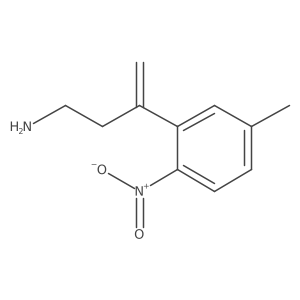 3-(5-Methyl-2-nitrophenyl)but-3-en-1-amine Structure