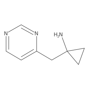 1-[(Pyrimidin-4-yl)methyl]cyclopropan-1-amine结构式