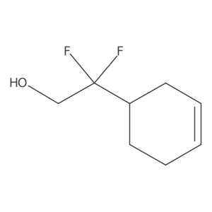 2-(Cyclohex-3-en-1-yl)-2,2-difluoroethan-1-ol结构式