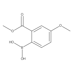 2-Methoxycarbonyl-4-(methoxy-d3)-phenylboronic acid结构式