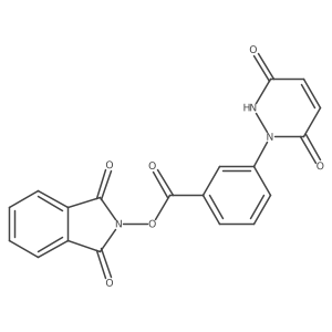 1,3-dioxo-2,3-dihydro-1H-isoindol-2-yl 3-(3,6-dioxo-1,2,3,6-tetrahydropyridazin-1-yl)benzoate Structure