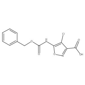 4-Chloro-5-(phenylmethoxycarbonylamino)-1,2-oxazole-3-carboxylic acid Structure