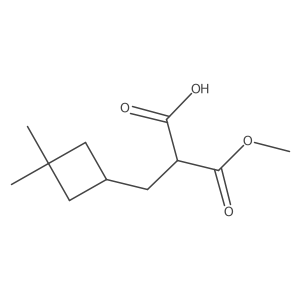 2-[(3,3-Dimethylcyclobutyl)methyl]-3-methoxy-3-oxopropanoic acid结构式