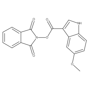 1,3-dioxo-2,3-dihydro-1H-isoindol-2-yl 5-methoxy-1H-indole-3-carboxylate结构式