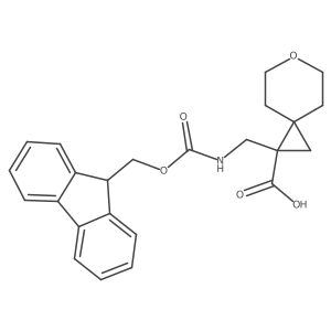 1-[({[(9H-fluoren-9-yl)methoxy]carbonyl}amino)methyl]-6-oxaspiro[2.5]octane-1-carboxylic acid结构式