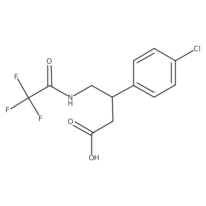 3-(4-Chlorophenyl)-4-(2,2,2-trifluoroacetamido)butanoic acid结构式