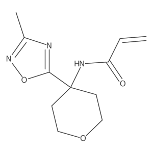 N-[4-(3-Methyl-1,2,4-oxadiazol-5-yl)oxan-4-yl]prop-2-enamide Structure