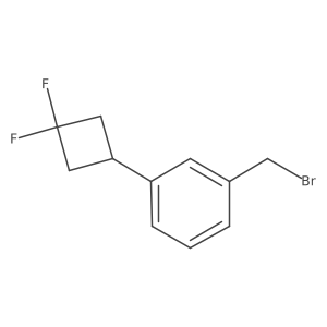 1-(Bromomethyl)-3-(3,3-difluorocyclobutyl)benzene结构式