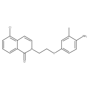 2-(2-(4-Amino-3-methylphenoxy)ethyl)-5-chloroisoquinolin-1(2H)-one结构式