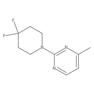 2-(4,4-Difluoropiperidin-1-yl)-4-methylpyrimidine Structure