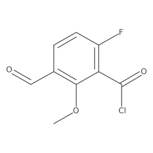6-Fluoro-3-formyl-2-methoxybenzoyl chloride结构式